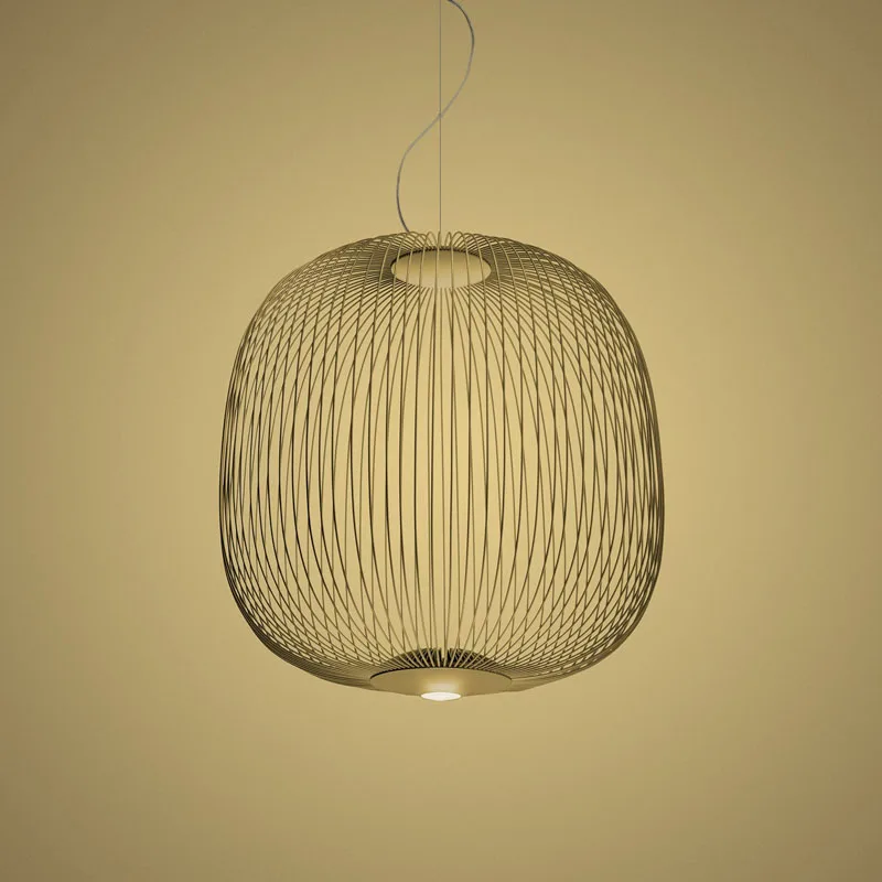 Foscarini Spokes 2 LED-Pendelleuchte Gold