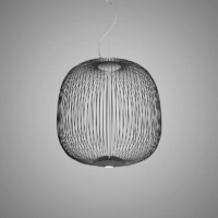 Foscarini Spokes 2 LED-Pendelleuchte Graphit