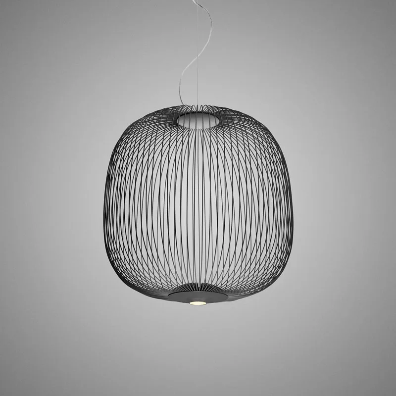 Foscarini Spokes 2 LED-Pendelleuchte Graphit