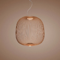 Foscarini Spokes 2 LED-Pendelleuchte Kupfer