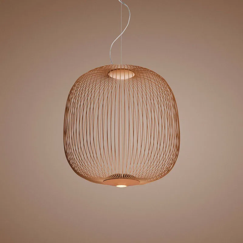 Foscarini Spokes 2 LED-Pendelleuchte Kupfer