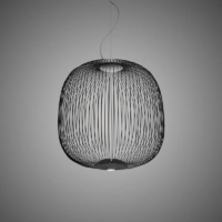 Foscarini Spokes 2 LED-Pendelleuchte Schwarz