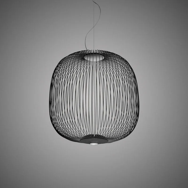 Foscarini Spokes 2 LED-Pendelleuchte Schwarz