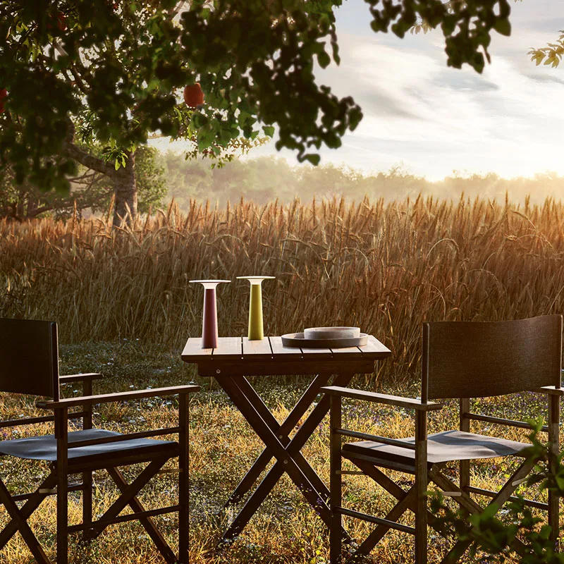 IP44.DE Lix Akku-Tischleuchte Dim to Amber 2700K-1800K im Außenbereich als Outddor Leuchte