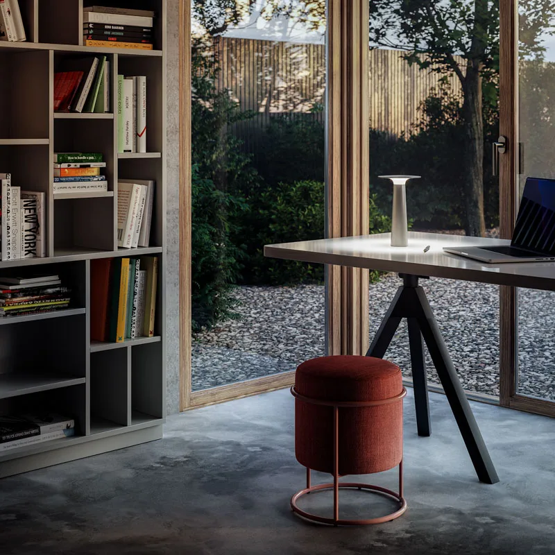 IP44 Lix Akku-Tischleuchte Dim to Amber 2700K - 1800K