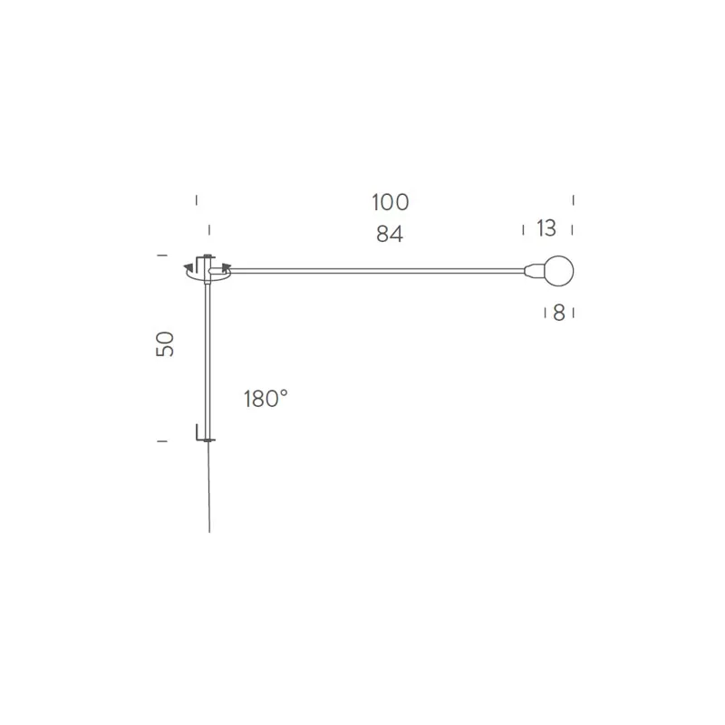Nemo Mini Potence Pivotante Wandleuchte – Bild 3