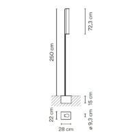 Vibia Class 2810 LED-Pollerleuchte – Bild 6