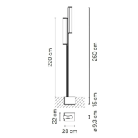 Vibia Class 2815 LED-Pollerleuchte – Bild 3
