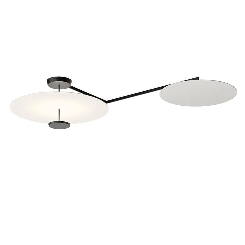 Vibia Flat 5924 LED-Deckenleuchte Weiß Grau