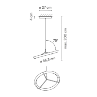 Vibia Halo Jewel 2351 LED-Pendelleuchte – Bild 5