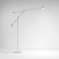Artemide Ixa Floor LED-Stehleuchte Weißgrau