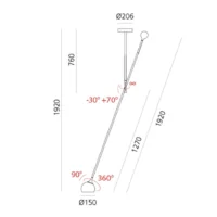 Artemide Ixa XL Ceiling Deckeneuchte Dim to Warm – Bild 6