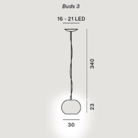 Foscarini Buds 3 LED-Pendelleuchte – Bild 7
