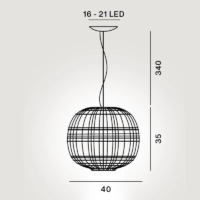 Foscarini Tartan LED-Pendelleuchte – Bild 7
