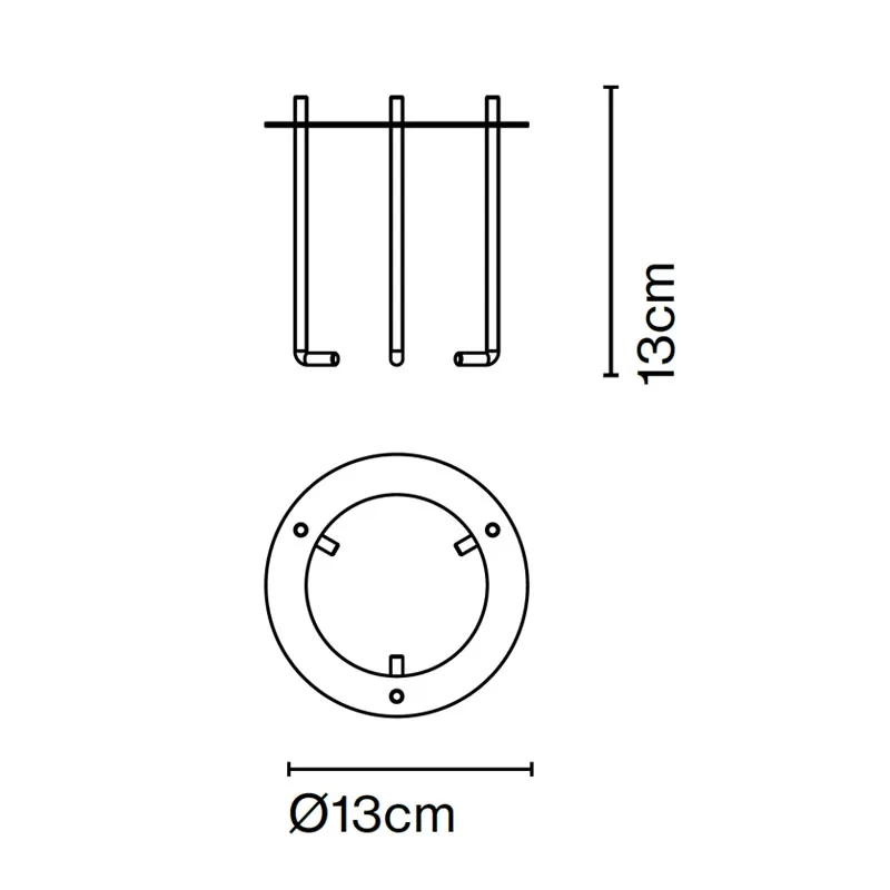 Bodenbefestigungsteil Marset Plaff-On Pollerleuchte – Bild 3