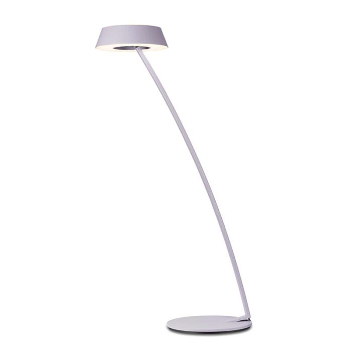 OLIGO Glance LED-Tischleuchte gebogen Viola