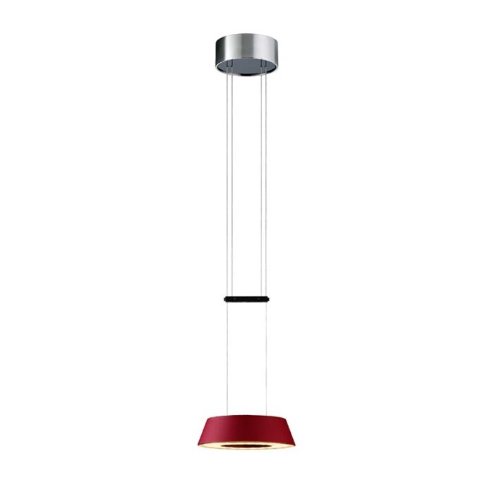 OLIGO Glance LED-Pendelleuchte 1-flammig Rot matt