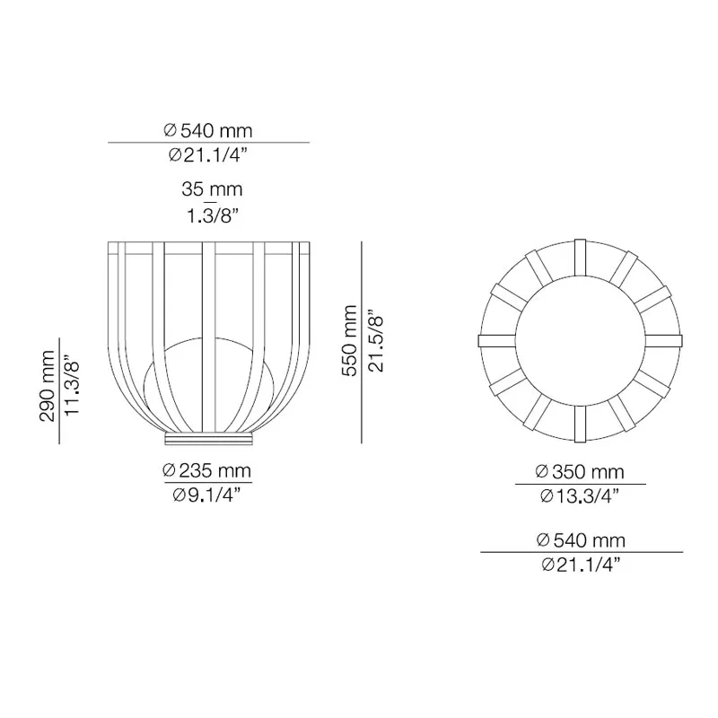 Estiluz Bols P-4028X Bodenleuchte Outdoor – Bild 18