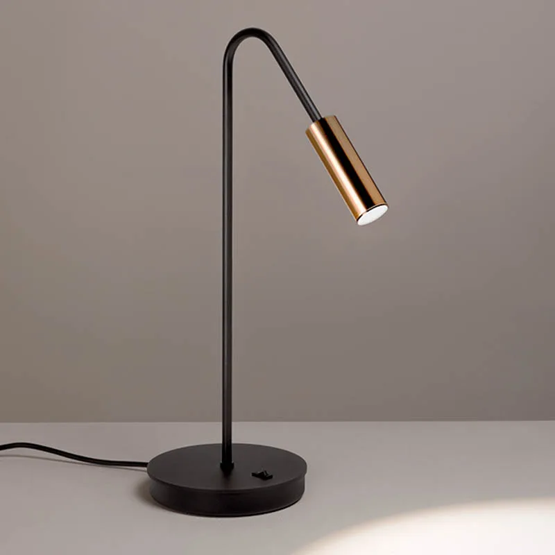 Estiluz Volta M-3537 LED-Tischleuchte Schwarz Gold