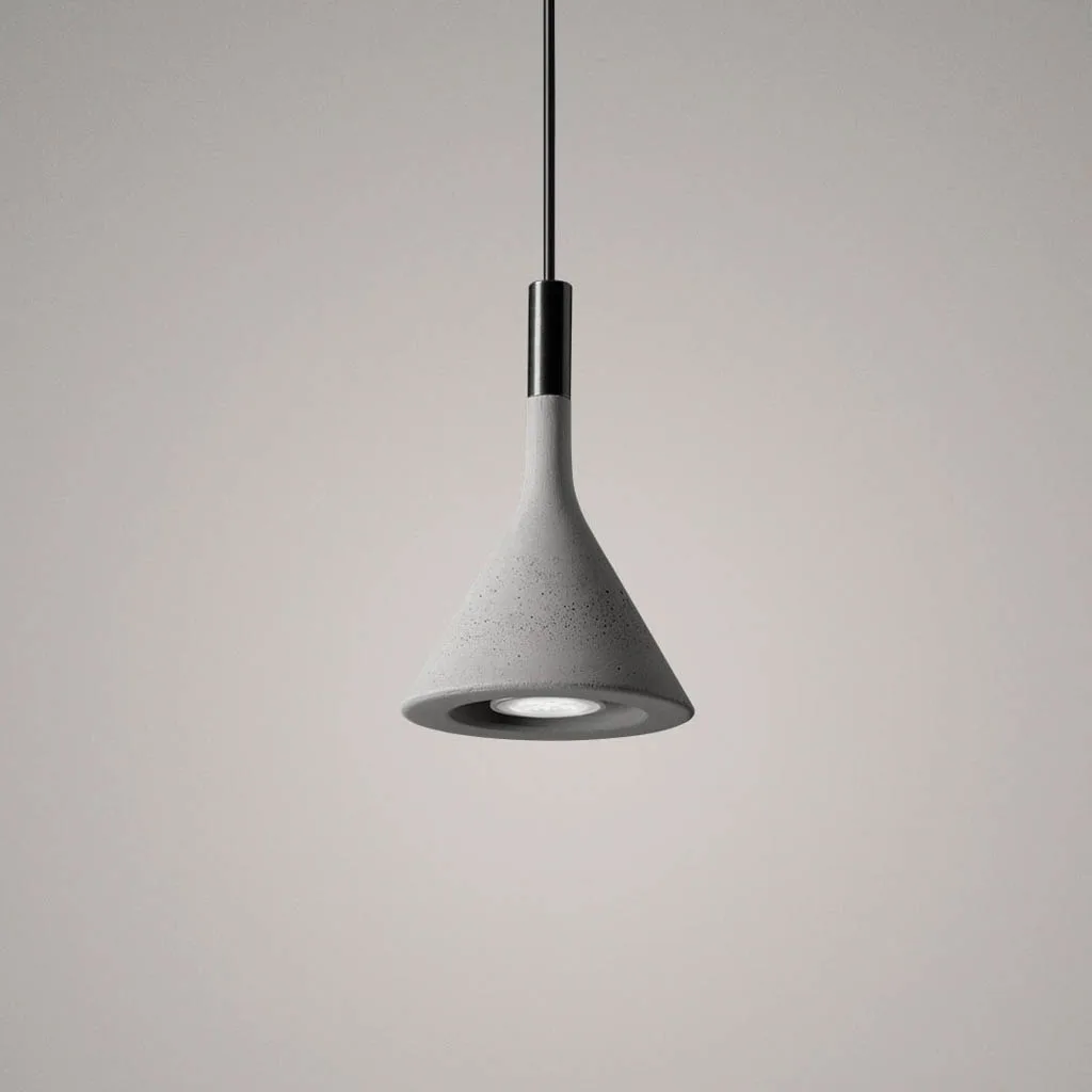 Foscarini Aplomb Mini Pendelleuchte Beton Grau