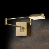 Holtkötter 9615 LED-Wandleuchte mit Tastdimmer Messing