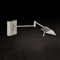 Holtkötter 9615 LED-Wandleuchte mit Tastdimmer Nickel matt