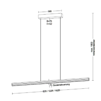 Holtkötter Avior M Pendelleuchte 123 cm – Bild 6