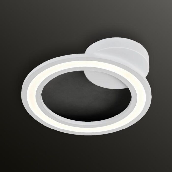 Holtkötter Orbit LED-Deckenleuchte Struktur Weiß