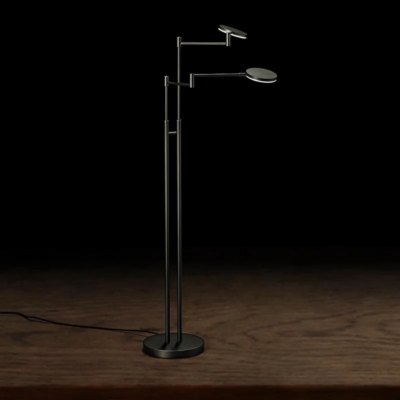 Holtkötter Plano Twin LED-Stehleuchte mit Tastdimmer Platinn