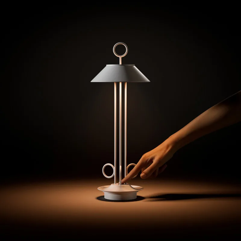 Sigor Nudiderot Akku-Tischleuchte schneeweiß – Bild 3