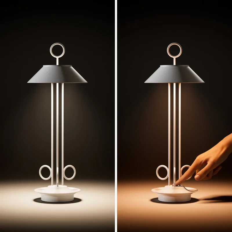 Sigor Nudiderot Akku-Tischleuchte schneeweiß – Bild 7