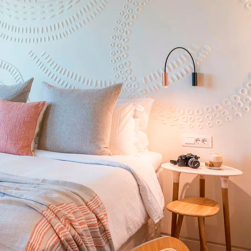 estiluz-volta-a-3531-wandleuchte-schwarz-gold-ambiente-1 Wandleuchten für das Schlafzimmer