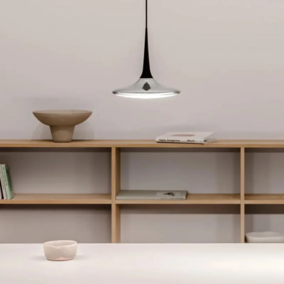 Grau Falling Leaf Pendelleuchte 1-flammig