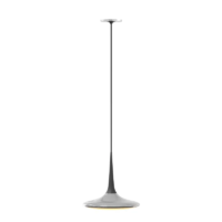 GRAU Falling Leaf LED-Pendelleuchte Polished Black Einbau