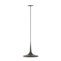GRAU Falling Leaf LED-Pendelleuchte Schwarz Einbau