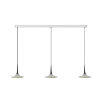 GRAU Falling Leaf Trace mit 3 Pendel Polished Black