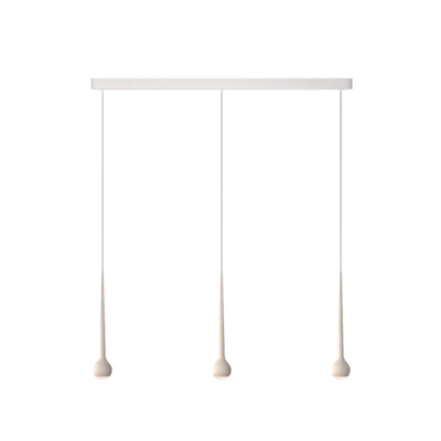 GRAU Falling Sun Trace mit 3 Pendel Sand Weiß