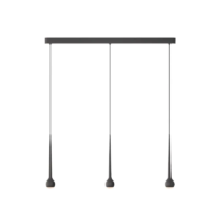 GRAU Falling Sun Trace mit 3 Pendel Schwarz