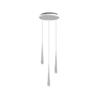 GRAU Niceone Rain Pendelleuchte 3-flammig Polished