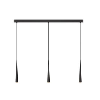 GRAU Niceone Trace Pendelleuchte 3-flammig Schwarz