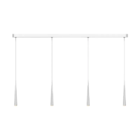 GRAU Niceone Trace Pendelleuchte 4-flammig Polished