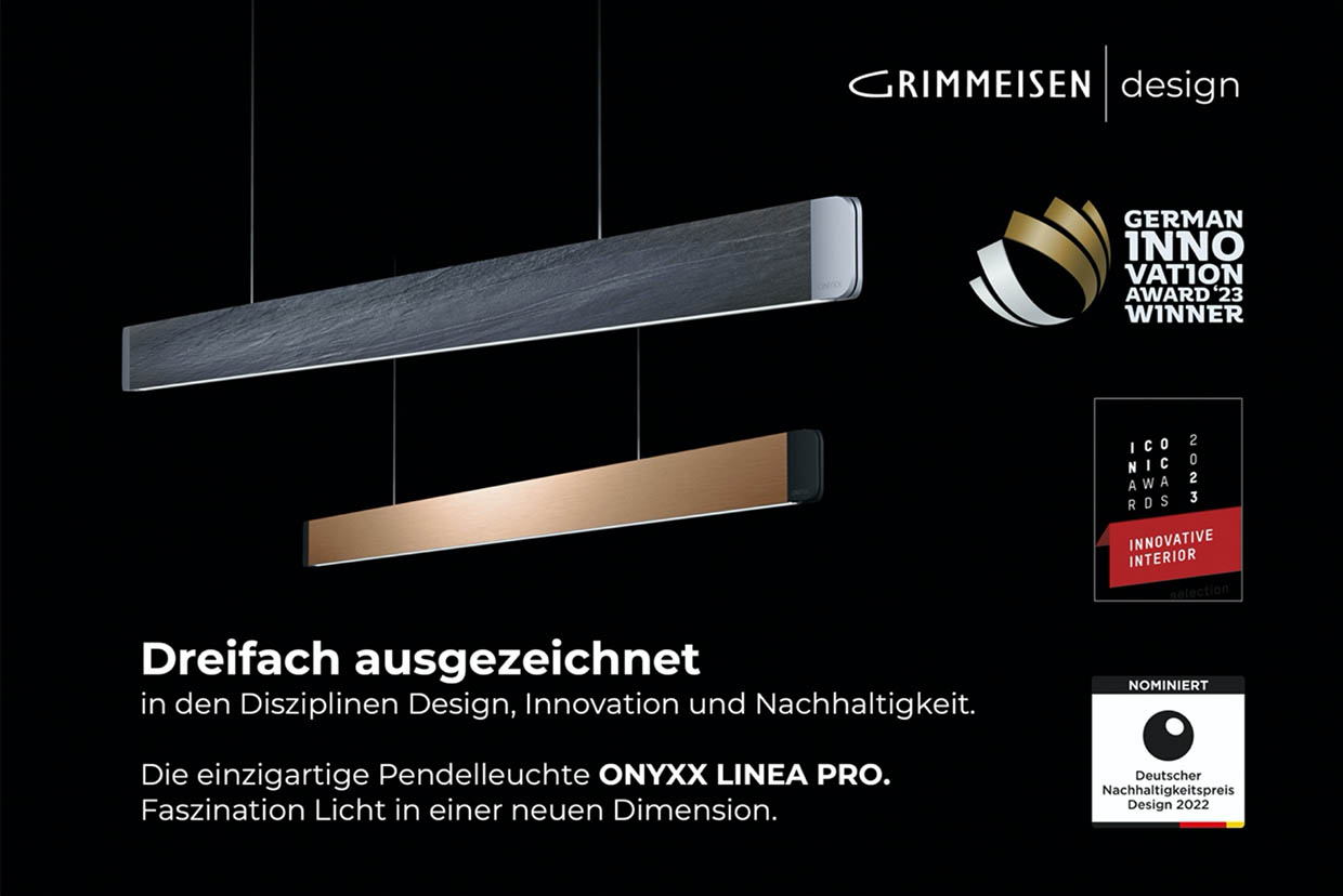 Grimmeisen Licht - ONYXX Linea Pro Awards und Auszeichnungen
