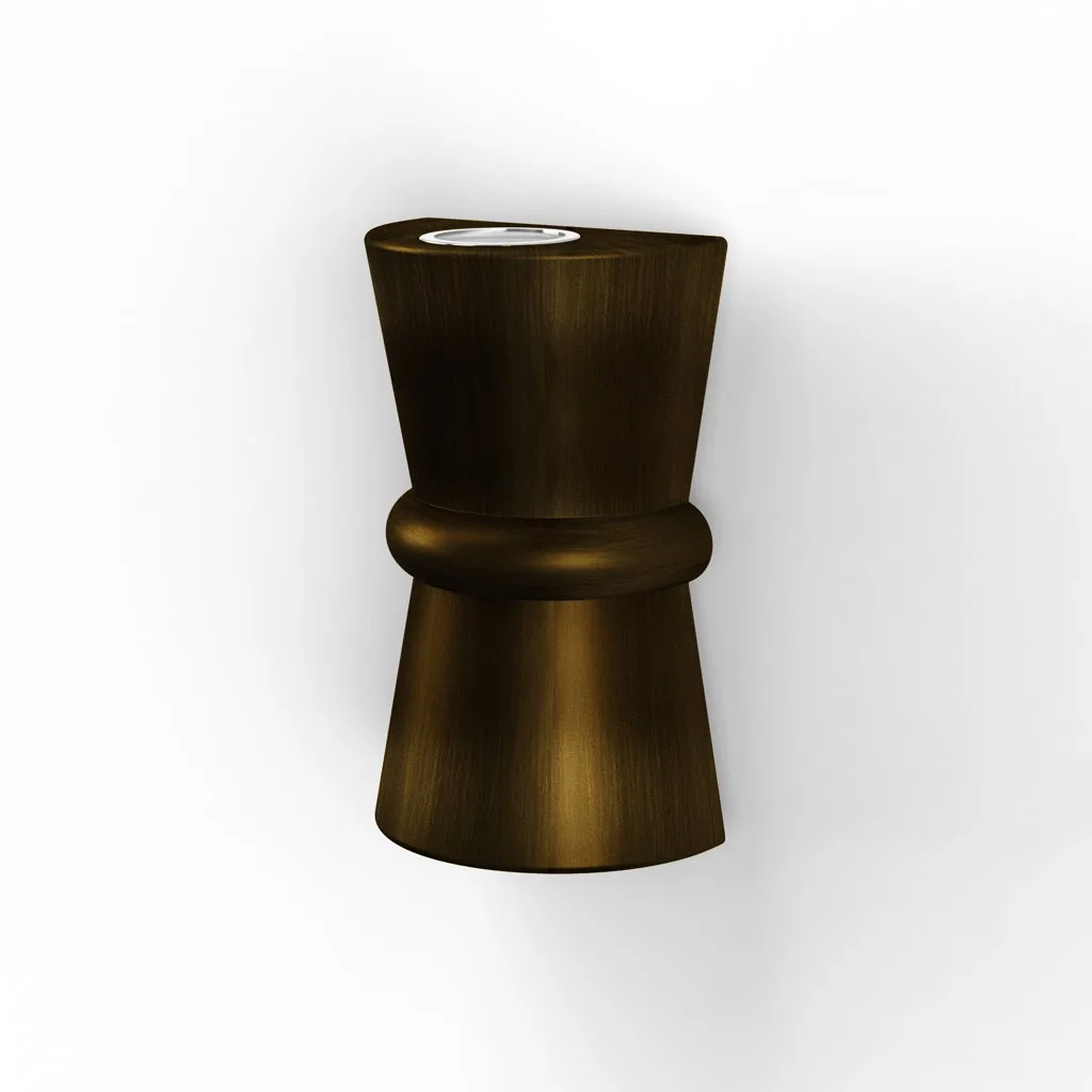 Roger Pradier Duo N° 1 Außenwandleuchte Gold patiniert