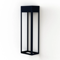 Roger Pradier Hogar N° 2 LED-Außenwandleuchte Stahlblau