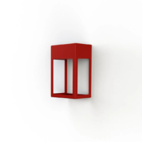 Roger Pradier Hogar N° 3 LED-Außenwandleuchte Tomatenrot