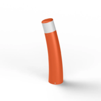 Roger Pradier Bamboo N° 3 Pollerleuchte Reinorange