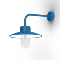 Roger Pradier Belcour N° 9 Außenwandleuchte Azurblau