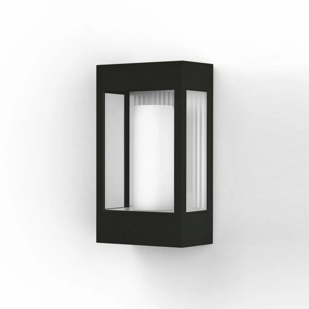 Roger Pradier Brick N° 1 Außenwandleuchte Schwarzgrau