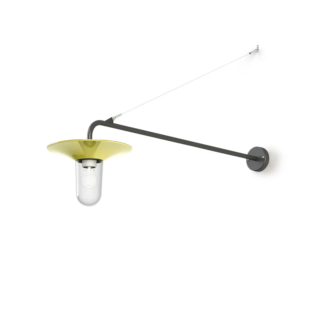 Roger Pradier Cooper N° 3 Außenwandleuchte Schwefelgelb