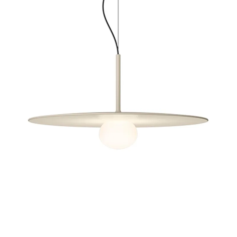 Vibia Tempo 5776 LED-Pendelleuchte Weiß Cream